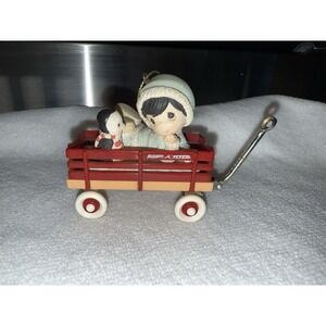 Precious Moments Radio Flyer Wagon Ornament Vintage 1999 By Enesco